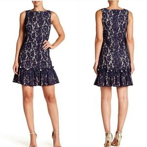Eliza J navy lace fitted dress size 6